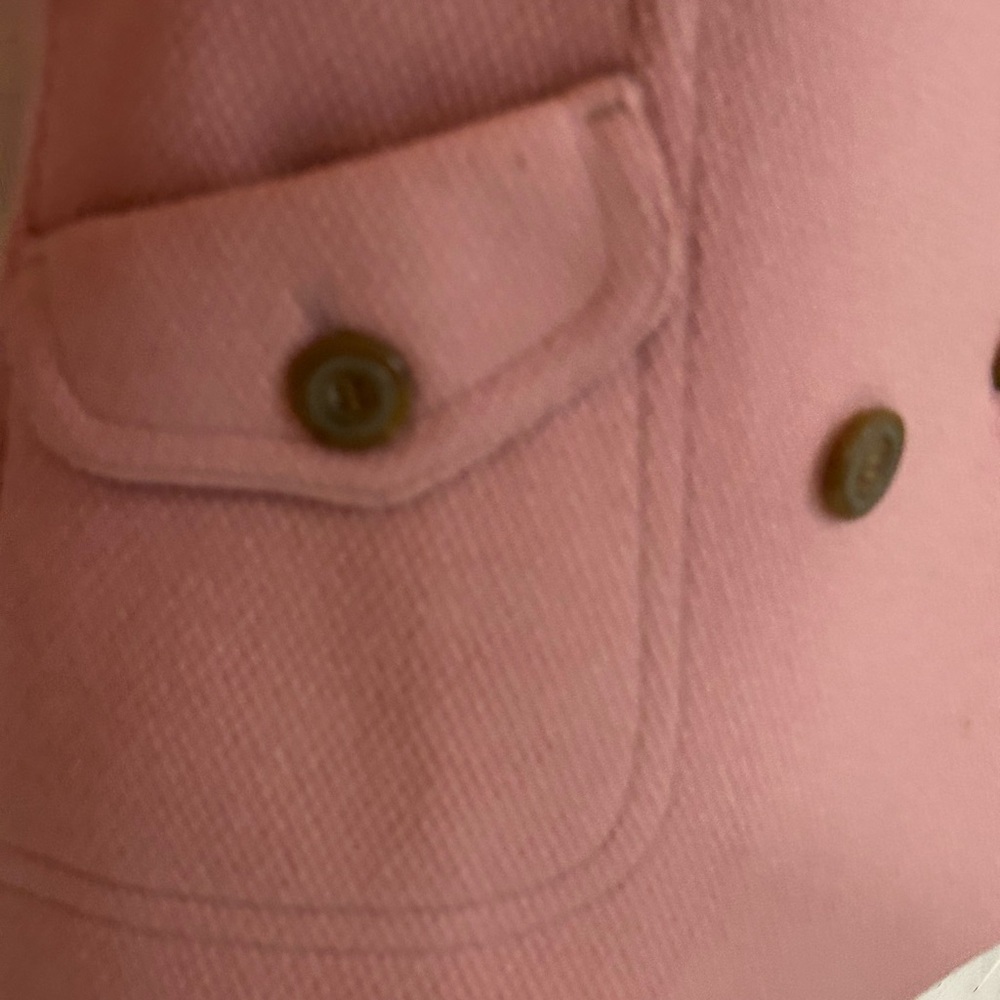Elegant Pink Double Breasted Coat Blazer Jacket Size Small - Picture 10 of 12